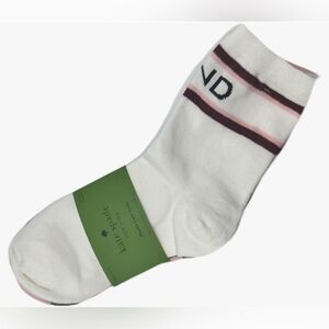 Pack of 3 Kate Spade Shortie Crew Socks Happy Theme NWT